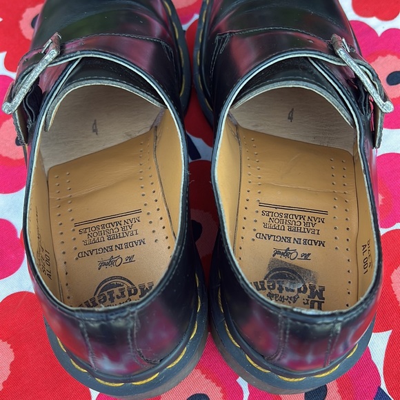 🏴󠁧󠁢󠁥󠁮󠁧󠁿 Dr. Martens MIE Vintage Monk Strap Black Oxfords UK 4 - Picture 17 of 17